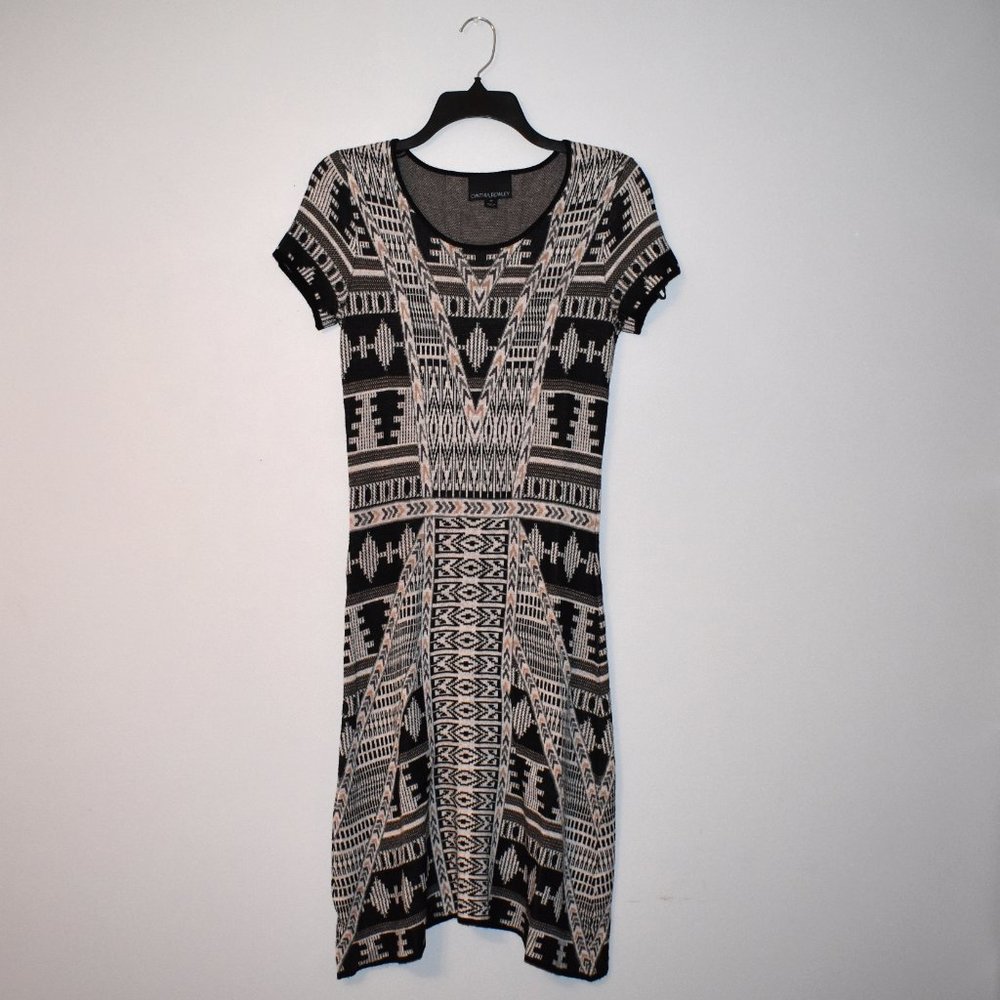 **Cynthia Rowley Tribal Print Knit Dress